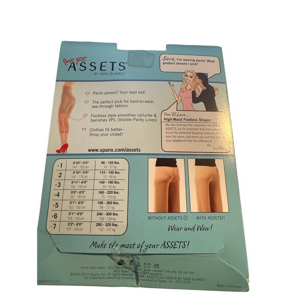 Spanx Assets High Waist Footless Shaper, Nude Plus Size 6, NWT, Deadstock - Picture 2 of 6
